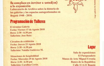 Taller circuitos de exhibición en el marco de la exposición Por las galerías