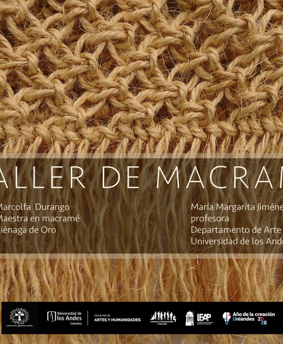 Taller de macramé en Ciénaga de Oro