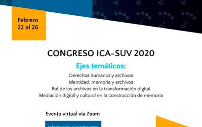 Congreso virtual Memoria, derechos humanos y buenas prácticas en archivos universitarios y de investigación