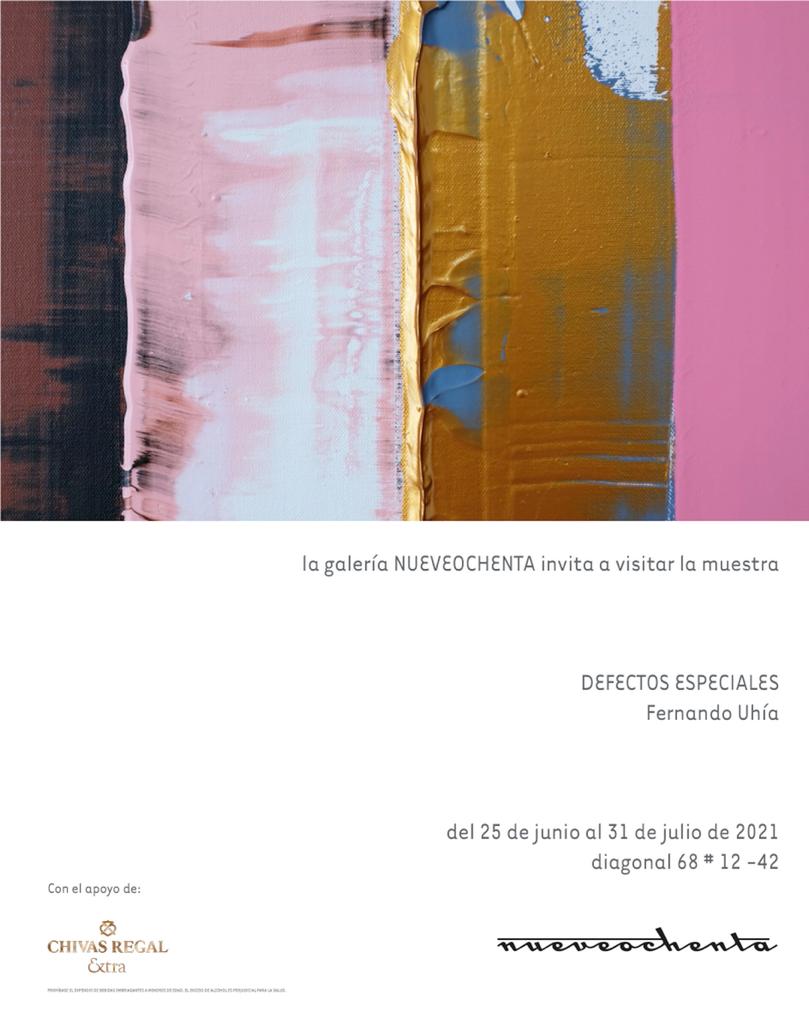 Exposición Defectos Especiales de Fernando Uhía en Nueveochenta