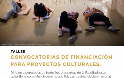 Taller: Convocatorias de financiación para proyectos culturales