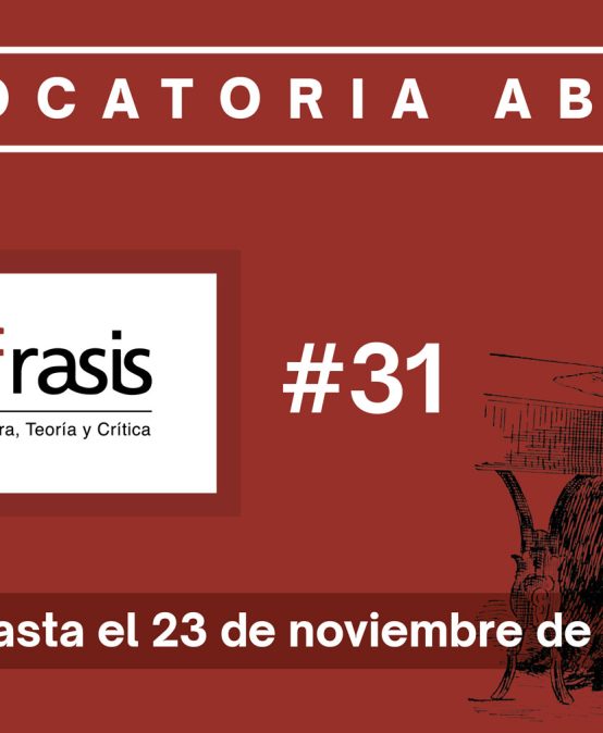 Convocatoria XXXI para publicar en Perífrasis. Revista de Literatura, Teoría y Crítica